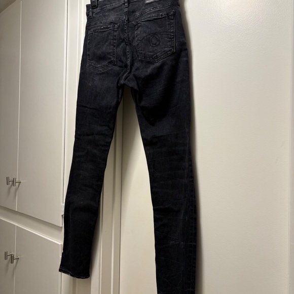 R13 distressed black jeans - high rise skinny - size 27 - Picture 2 of 12